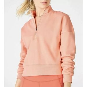 FABLETICS Women's 'CATARINA' Blossom Mock-Neck Half Zip Pullover